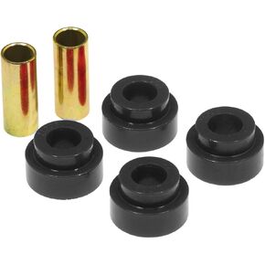 Prothane 19-919-BL Black Straight Shock Mount Bushing with Sleeve - 2 Piece