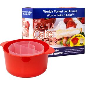 صانعة البراوني السريعة | براونيز لذيذة في الميكروويف في 4 دقائق | مثالي للسكن أو المطبخ الصغير أو المكتب | آمنة للاستخدام في غسالة الأطباق، ويمكن وضعها في الميكروويف، وخالية من مادة BPA in Kuwait