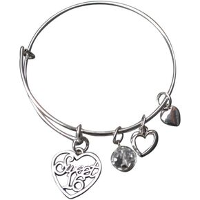 Infinity Collection Girls Sweet 16 Bracelet, Rose Gold Sweet 16 Jewelry - Happy 16th Birthday Gift- Sweet Sixteen Birthday Gift For Girls, Daughter, Granddaughter, Friend