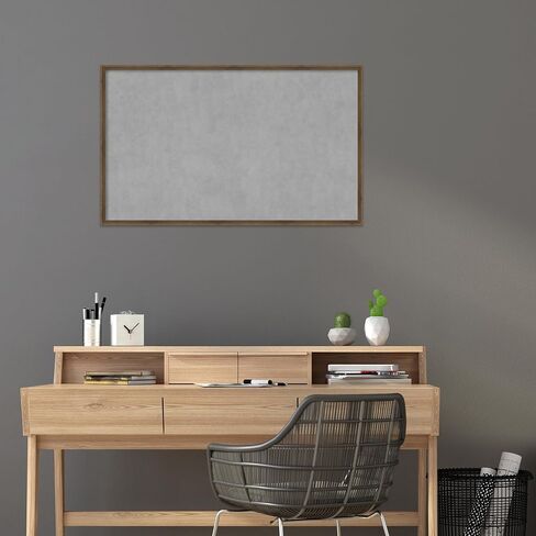 Amanti Art Framed Magnetic Board (41 x 25) Lucie Light Bronze Magnet Board, Large Magnetic Bulletin Board for Office Decor, Mudroom, Kitchen or Organization Drop Zone from WI, USA in Kuwait