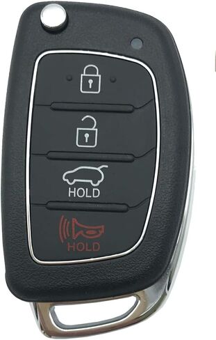 Replacement Keyless Entry Flip Folding Key Fob Cover Case Fit for Hyundai Santa fe Sonata Tucson Key Fob Shell 3 Buttons in Kuwait