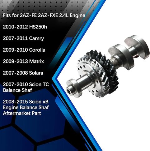 Engine Balance Shaft Set Fit for Toyota Corolla Solara Matrix Camry TC 2AZ-FE 2.4L, Automotive Replacement Part 13602-28020, 13601-28021 in Saudi Arabia