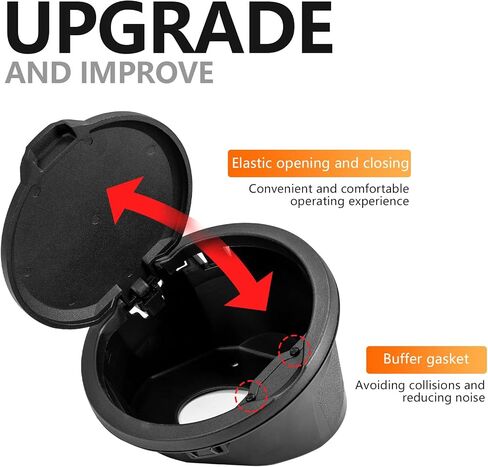 Gas Cap Cover Fuel Tank Door for 2018-2023 2024 Jeep Wrangler JL JLU 2/4 Door, Banhao ABS + Aluminum Alloy Construction, Black in Saudi Arabia
