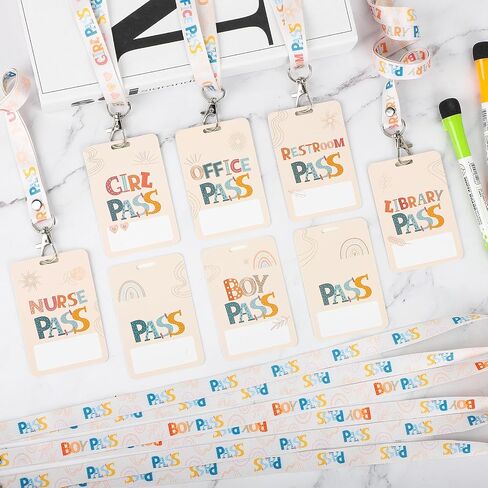 8 مجموعات من تصاريح القاعة للفصول الدراسية، وتصاريح قاعات PVC لقاعة الحمام والمكتبة والمكتب والأولاد والبنات والممرضات مثالية للوازم المدرسية في الفصول الدراسية. (بوهو) in Kuwait