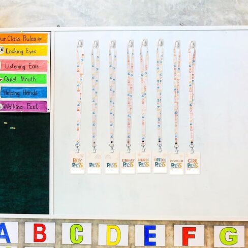 8 مجموعات من تصاريح القاعة للفصول الدراسية، وتصاريح قاعات PVC لقاعة الحمام والمكتبة والمكتب والأولاد والبنات والممرضات مثالية للوازم المدرسية في الفصول الدراسية. (بوهو) in Kuwait