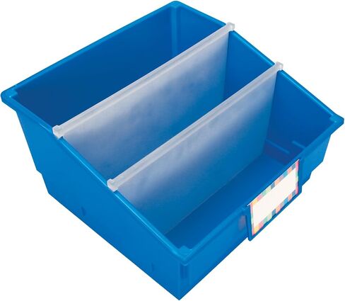 Really Good Stuff Picture Book Bins with Dividers - 6 Bins - 8?" W x 13?" D x 7?" H - Classroom Decor - Library Organization in Saudi Arabia