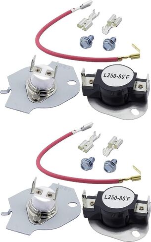 279816 Exact Fit for WHIRLPOOL DRYER THERMOSTAT KIT REPLACEMENT (1) in Saudi Arabia