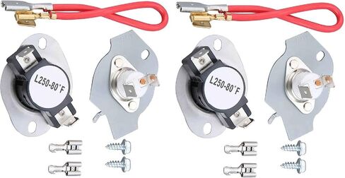 279816 Exact Fit for WHIRLPOOL DRYER THERMOSTAT KIT REPLACEMENT (1) in Saudi Arabia