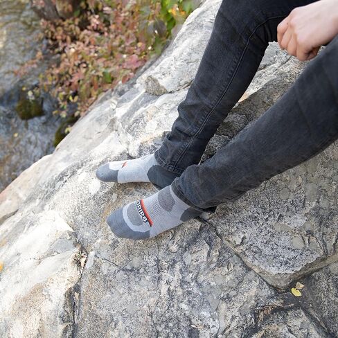 GRIP6 Wool Socks Mens 2 Pack | Thick Wool Hiking Socks | Overland Blue Large in Kuwait