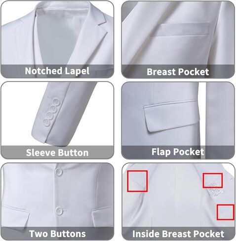 Blazer for Men Casual Mens Suit Jacket Slim Fit Men's Suit Outfit Notch Lapel Men's Sport Coats & Blazers in Saudi Arabia