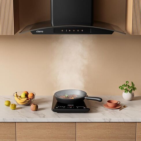 CIARRA CATIH1 1800W Portable Induction Cooktop, Ultra Slim Single Electric Countertop Burner with Sensor Touch and Digital timer ETL Approved in Kuwait