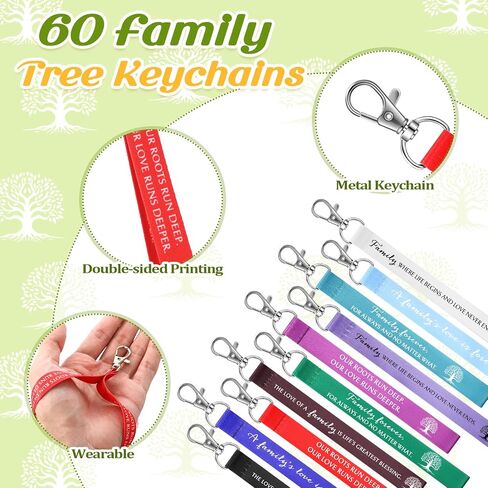 Family Reunion Gift Bulk Family Tree Keychain Family Reunion Favors for Family Gathering Party Decorations in Saudi Arabia