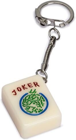 مجموعة سلسلة مفاتيح مستوحاة من لعبة Yellow Mountain Imports Mahjong: مجموعة أنيقة مكونة من 4 سلاسل مفاتيح رائعة من البلاط in Kuwait