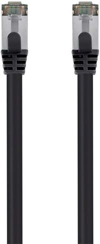 Monoprice Cat8 S/FTP Ethernet Network Cable - 2GHz, 40Gbps, PVC, 26AWG, 2 Feet, Black - Entegrade Series in Saudi Arabia
