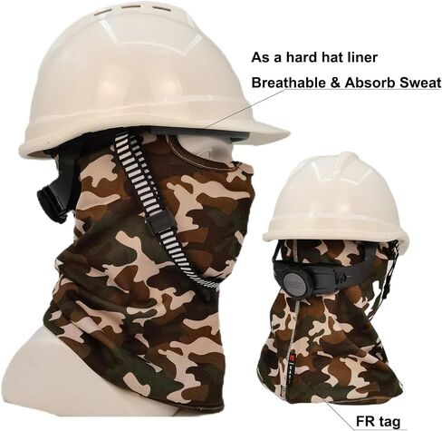 Fullsheild 2pack 100% Flame Resistant Cotton FR Balaclava 12 Cal Arc Rated Face Mask Hood for Men Women One Size Black in Kuwait