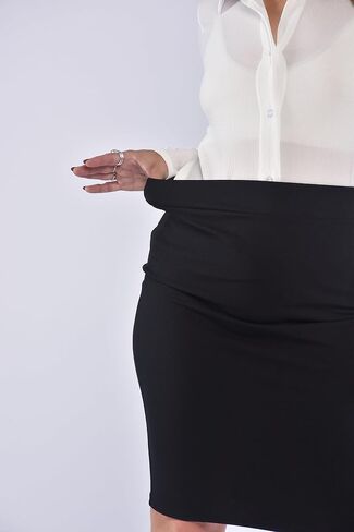 Print High Elasticated Waist Pencil Bodycon Skirt Size 4-18 in Saudi Arabia