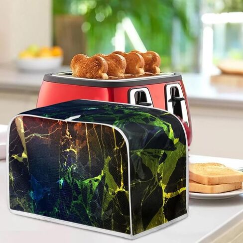Sunflower Horse 2 Slice Toaster Cover Toaster Bags Bread Toaster Oven Dustproof Cover for Kitchen Small Appliance Dust Covers American Flag Print Bread Maker Cover,Fingerprint Protection in Kuwait