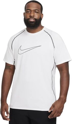 Nike Pro Dri-FIT Men's Slim Fit Short-Sleeve Dri-Fit Top (as1, Alpha, m, Regular, Regular, Iron Grey/Black) in Kuwait