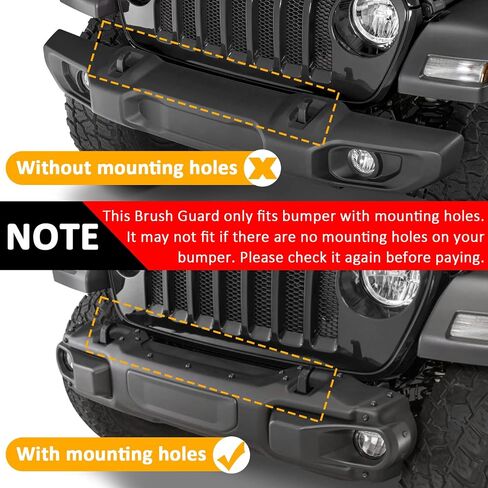 82215351 واقي فرشاة مصبغة لسيارة جيب رانجلر JL JLU Sports Sahara Freedom Rubicon Unlimited Gladiator JT 2018-2024 مع مصد فولاذي من المصنع in Saudi Arabia