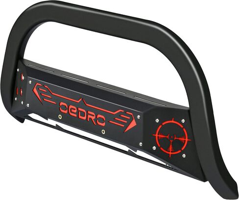 شريط الثور القابل للطلاء من oEdRo متوافق مع 2010-2023 Toyota 4Runner، واقي فرشاة الشاحنة، شريط دفع المصد الأمامي مع حامل لوحة انزلاقية مصبغة in Saudi Arabia