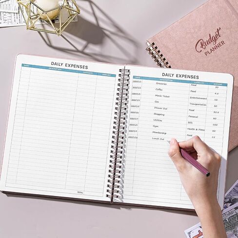 Budget Planner - Monthly Bill Organizer, 8 x 10 inches Large Budget Planner, Premium Hardcover Budget Book with Pockets, Savings, Debt & Expense Tracking – Budget Tracker with Stickers in Saudi Arabia