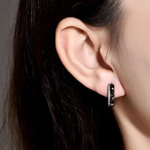 هوب أقراط الرجال رائعة مطعمة تشيكوسلوفاكيا حجر رجالي هوب أقراط خفيفة الوزن ومريحة هوب أقراط للأصدقاء الأخوة الأخوات in Kuwait