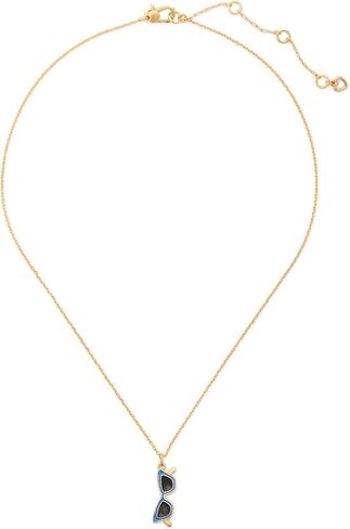 قلادة Kate Spade New York النسائية الصغيرة Sweet Treasures، ذهبية زرقاء، مقاس واحد in Saudi Arabia