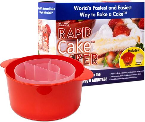 Rapid Cake Maker | Microwave Delicious Cake in 4 Minutes | Dishwasher-Safe, Small Kitchen, or Office |Perfect for Dorm, Microwaveable, & BPA-Free in Kuwait