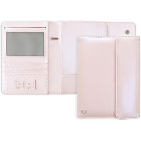 WALNEW Passport Holder for 2, RFID Blocking Passport Book Wallet Cover Case Women Men, PU Leather Travel Essentials Accessories Document Holder, Pink