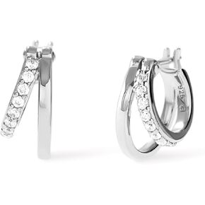 Ana Luisa 14K Gold Double Hoop Earrings - Toda | Stylish, Comfortable & Secure 14K Gold Plated Hoops | Hypoallergenic, Water-Resistant & Tarnish-Free | Crafted With 100% Recycled Sterling Silver