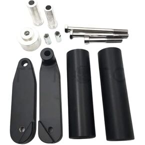 HTTMT MT219-058-BK No Cut Frame Slider Compatible with 2008 2009 2010-2013 Kawasaki Ninja 250 250R Ex250 Black