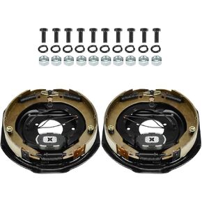 Youxmoto Electric Trailer Brake Assembly 12" X 2" (1 Right + 1 Left), for 5,200 lbs., 6,000 lbs., and 7,000 lbs Trailer Axles Trailer Brakes kit. 1 Pair