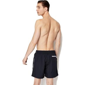 A|X Armani Exchange Men's Standard Milano/New York Swim Trunk, Black, X-Large