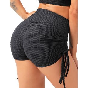 Sexy Booty Shorts for Women Butt Lift TIK TOK Leggings Shorts Scrunch Workout High Waisted Textured Hot Pants