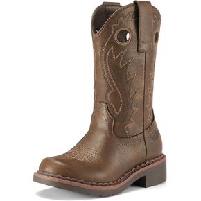 Rollda Boys Cowboy Boots Kids Western Boots Square Toe Girls Cowgirl Boots for Toddler/Little Kid/Big Kid