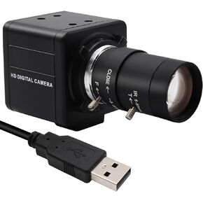 MMlove USB Camera 8MP 2.8-12mm Manual Focus Zoom Camera HD Resolution 3264x2448 Webcam for Industrial Machine Vision Support Linux Windows Android Mac,UVC Web Camera