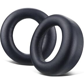 SOULWIT Protein Leather Earpads Cushions Replacement for Sony Playstation 5 Pulse PS5 3D Wireless Headset, Ear Pads Cushions with Noise Isolation Foam