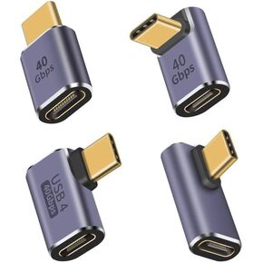 Duttek USB C Extender Adapter (3 Pack), 40Gbps USB C Coupler, USB C Male to Female Adapter and USB C Male to Male Connector with 8K@60Hz Video Display for Steam Deck, MacBook,Thunderbolt ect in Kuwait