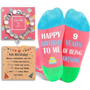 9 Year Old Girl Birthday Gifts, Gifts for 9 Year Old Girls, 9th 9yr Old Girl Birthday Gift Ideas, Socks for 9 Year Old, 9 Year Old Girl Birthday Gifts for Girls Daughter Granddaughter Niece