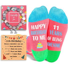 11 Year Old Girl Birthday Gifts, Cool Stuff Gifts for 11 Year Old Girl 11th Happy Birthday Gifts for Girls Tween Girls Boy Cool Toys Presents for Boys 11Year Old Birthday Socks Gifts Ideas Trendy 2024
