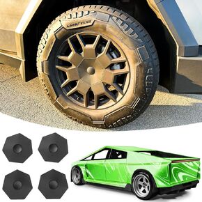 4PCS Wheel Center Hub Caps Full Coverage for Tesla Cybertruck 2024 2023 Removable Accessories