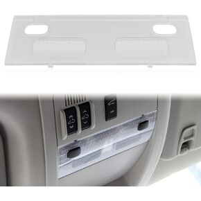 Interior Overhead Console Dome Light, Ceiling Cab Dome Lights Cover, Clear Lens Frosted Housing Compatible with 2007-2013 Chevy Silverado GMC Sierra Yukon Tahoe Cadillac Escalade Suburban Avalanche