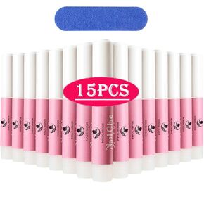 Nail Glue,15 PCS Nail Glue for Acrylic Nails,Nail Tip Glue Professional Nail Glue False Nail Tips Glue for Broken Nails Adhesive Super Bond for Press on Nails Glues Adhesive for Fake Nails Tips Glues