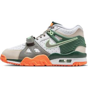 Nike Air Trainer 3 Big Kids' Shoes (FZ3555-323, Fir/Light Orewood Brown/White/Flat Pewter) Size 6