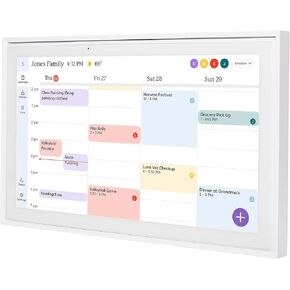 Skylight Calendar: 15 inch Digital Calendar & Chore Chart, Smart Touchscreen Interactive Display for Family Schedules - Wall Mount Included