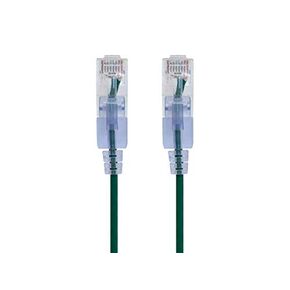 Monoprice Cat6A Ethernet Patch Cable - Snagless, 550Mhz, 10G, UTP, Pure Copper Wire, 30AWG, 10 Feet, Black - SlimRun Series