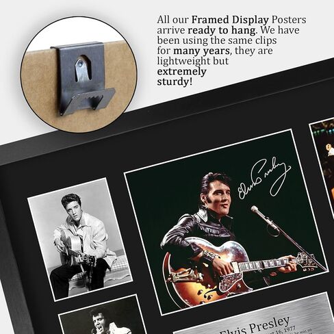 HWC Trading Elvis Presley Musician The King 16 x 12 inch (A3) Printed Gifts Signed Autograph Picture for Music Memorabilia Fans - 16" x 12" Framed in Saudi Arabia