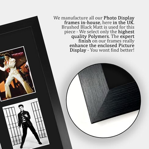 HWC Trading Elvis Presley Musician The King 16 x 12 inch (A3) Printed Gifts Signed Autograph Picture for Music Memorabilia Fans - 16" x 12" Framed in Saudi Arabia