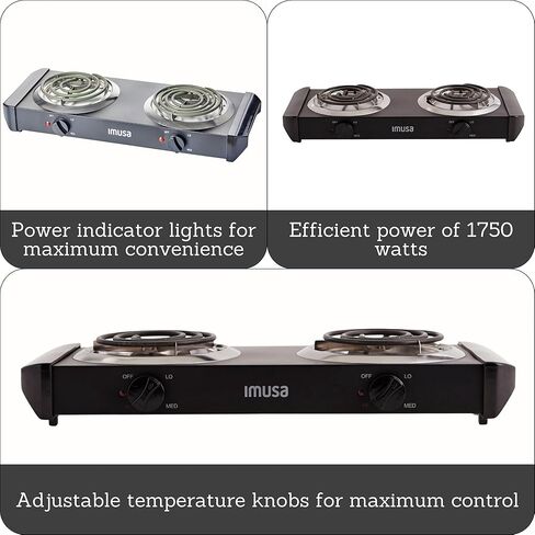 ايموسا يو اس ايه GAU-80305 شعلة كهربائية فردية 1100 واط، أسود in Kuwait