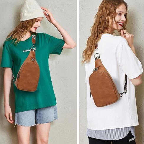 KL928 حقيبة رافعة صغيرة حقيبة صدر للرجال والنساء والرجال من جلد البولي يوريثان حقيبة ظهر كروس مع حزام جيتار حقيبة كتف عادية in Kuwait